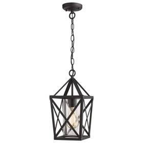 Zd18-h Zeyu Outdoor Pendant Lights For Porch Exterior Hanging Lantern In Black Fini