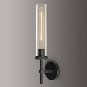 Bd-9404235 Zhtiechui Wall Sconce Light Fixture Glass Tube Solid Copper Base Modern