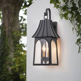 Zicbol 717214581002 3-light Outdoor Umbrella Dimmable Matte Exterior Lantern