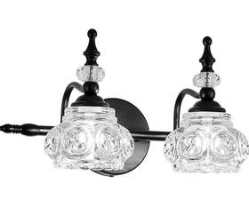 Mj-w885-2b Zilanl - Bathroom Vanity Light Fixtures 2-light Vintage Crystal Wall Lights