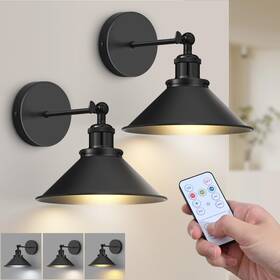 Fg0403 Zornlots Battery Operated Wall Sconce Set Of 2 Vintage Wireless Sconces With Remo
