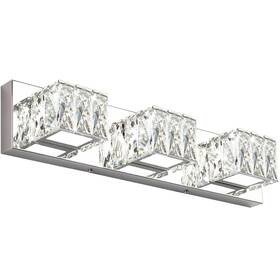Hu-xi-149 Zuzito Modern Bathroom Vanity Lights - Crystal 3 Light Lighting Fixtures Ch