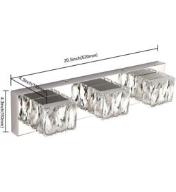 Z7800 Zuzito Led Dimmable Bathroom Vanity Lighting Fixtures Modern Crystal