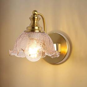 Huaban-2 Zxwlife Vintage Wall Sconce Gold Sconces With Amber Glass Shade Bathroom Vanit Huaban-2 Zxwlife Vintage Wall Sconce Gold Sconces With Amber Glass Shade Bathroom Vanit