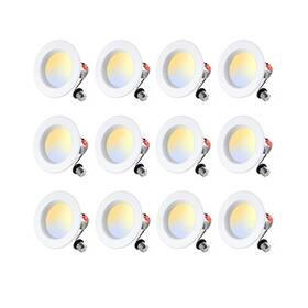 Zyc 765147676456 4 Inch Retrofit Led Recessed Lighting - 12 Pack Retrofi