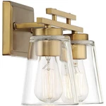 Savoy Essentials 8-1020-2-322 Calhoun Bathroom Vanity Light In Warm Brass. Fixed Price $109.50.