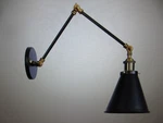 Aiwen 1-LIGHT 5.31 In. Brass And Black Matte Wall Sconce Vintage Swing Arm. Fixed Price $31.30.