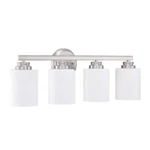 Craftmade Bolden Vanity Bath 4-LIGHT Brushed Polished Nickel Frost White Glass. Fixed Price $109.99.