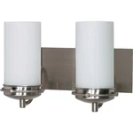 Nuvo Polaris Light 14" Vanity W/ Satin Frosted Glass Shades 60-612. Fixed Price $161.99.