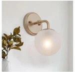 Uolfin Modern Globe Gold Wall Sconce Lighting, 1-LIGHT Bathroom Vanity. Fixed Price $37.90.