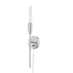 Home Decorators Ansel 1 Light Sconce Brushed Nickel Finished Frame Corded. Fixed Price $20.99.
