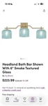 Unopened (2) Headland Bathroom Vanity Three Bulb Lighting Fixture. Fixed Price $200.00.