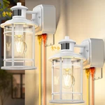 Redluck 2 Pack White Porch Lights Gfci Outlet Dusk To Dawn Motion Sensor. Fixed Price $164.35.
