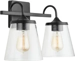 Capital Lighting 139122MB-496 20 Matte Black 2-LIGHT Vanity Fixture. Fixed Price $46.00.