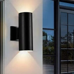 Cedar Hill 11 In. Cylinder Black Led Outdoor Wall Sconce Light Fixture 106002. Fixed Price $25.00.