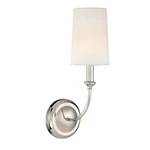 Crystorama Sylvan Light Polished Nickel Sconce 2241-PN. Fixed Price $170.00.
