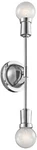 Kichler Armstrong 16 3/4" High Chrome 2-LIGHT Wall Sconce. Fixed Price $134.99.