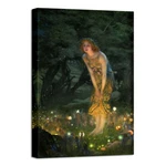 Canvas Wall Art Fairy Tale Midsummer Eve With Girl And Elves By Edward Robert. Fixed Price $19.99.