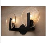 Kohler Hint 2-LIGHT Matte Black Swirl Glass Wall Sconce 38397-SC02S-BLL. Fixed Price $70.00.