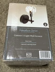 Alsy 4.75 In. 1-LIGHT Black Wall Sconce With Clear Captured Glass Shade. Fixed Price $34.99.