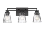 Z-lite 823-3V Lyna Light 9"W Vanity Black. Fixed Price $254.00.