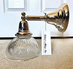 Pair Of Robert Abbey 3110 Wall Sconce Light Fixtures In Polished Nickel/reeded. Fixed Price $327.27.