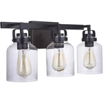 Craftmade 53603-FBDT Foxwood Bathroom Vanity Light Flat Black With Dark Teak. Fixed Price $117.36.