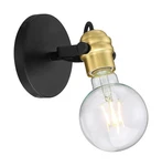 Nuvo 60/6981 - Mantra 5" Tall Bathroom Sconce Black Finish With Brushed Brass. Fixed Price $34.99.