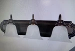 Maxim Lighting 8013FT0I 3-LIGHT Early American Bath Vanity 24"X7" New. Fixed Price $37.80.