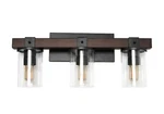 Elegant Designs 3-LIGHT Brown Industrial Rustic Lantern Bath Vanity. Fixed Price $47.99.