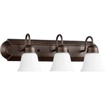 Quorum Light 24' Vanity, Bronze/satin Opal 5094-3-86. Fixed Price $67.20.