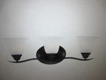 Volume Lighting Trinidad 3-LIGHT Indoor Antique Bronze Bath Vanity Wall Mount. Fixed Price $35.66.