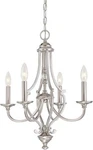 Minka Lavery 3334-84 Savannah Row Light Mini Chandelier Brushed Nickel 20". Fixed Price $299.95.