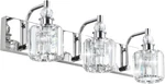 Chic 3-LIGHT Crystal Vanity For Elegant Bathroom Decor. Fixed Price $149.99.
