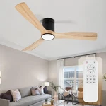52INCH Ceiling With Lights,flush Mount Wood Fans Remote Cont.... Fixed Price $240.30.