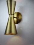 Rrtyo Selah 2-LIGHT Gold Pinhole Horn Wall Sconce With Direction Up & Down. Fixed Price $44.60.