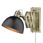 Golden Hawthorn Wall Sconce In Aged Brass. Fixed Price $154.00.