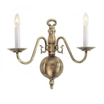 Livex Lighting Williamsburgh Wall Sconce Antique Brass. Fixed Price $110.99.