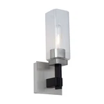Artcraft Arlington Light Bathroom Sconce, Satin Nickel/clear - AC11941SN. Fixed Price $34.99.