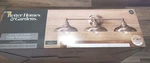 Better Homes & Gardens Triple Modern Farmhouse Wall Sconce Satin Nickel Finish. Fixed Price $24.99.