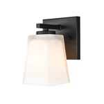Millennium Light 7" Wall Sconce, Matte Black/etched White 291-MB. Fixed Price $29.99.