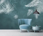 3D White Leaves 50907NA Wallpaper Murals Removable Fay. Fixed Price $26.58.
