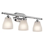 Kichler Ansonia Bath 3LT, Chrome, Satin Etched - 5448CH. Fixed Price $154.99.