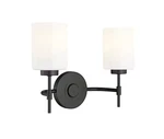 Millennium Lighting 19602 Keylee 16"W Vanity - Black. Fixed Price $143.90.