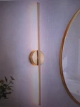 Rrtyo Byers 27.5 In. 1-LIGHT Gold Linear Dimmable Led Bathroom Vanity Wall. Fixed Price $48.56.