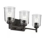 Kichler 45574 Shailene 3 Light 21"W Vanity - Bronze. Fixed Price $104.99.