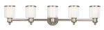 Livex Lighting 40215 Nickel Middlebush 5-LIGHT Vanity. Fixed Price $717.96.