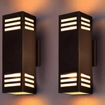 Wowlite Outdoor Wall Lights Dusk To Dawn 2 Pack, Porch Scones Square. Fixed Price $63.99.