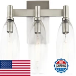 Kichler Harmony 24.5 Vanity In Brushed Nickel 3-LIGHT Traditional. Fixed Price $189.64.