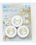 Wireless Led Puck Lights 3 Pack Aconic Batteries Operated. Fixed Price $14.97.
